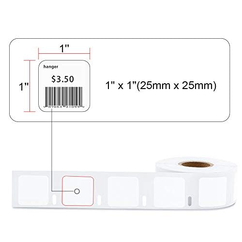 Suminey QR Code Labels Compatible Dymo 30332 (1" x 1") Square Multipurpose Labels, Compatible with Dymo Labelwriter 450, 450 Turbo, 4XL, Munbyn & Zebra Desktop Printers 2 Rolls/1500 Lables