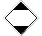 ChromaLabel 1-inch durable square D.O.T. hazard labels with pictogram, 250 per roll, for industrial safety and compliance.