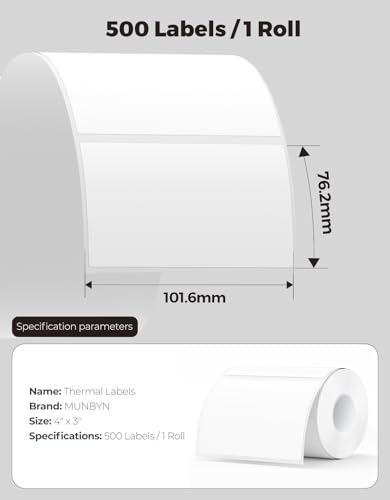 4"x3" Direct Thermal Labels+2"x2" Square Thermal Labels