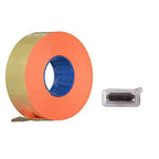 Veltec Premium 2212 Pricing Labels for Garvey and Contact 22-6 22-7 22-8 Price Gun - 9 Rolls, 11,000 Labels and Free Inker (Red) Red