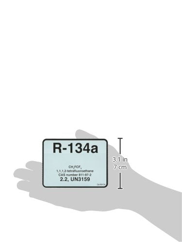 Diversitech R-134A Color Coded Refrigerant ID Label (04134)