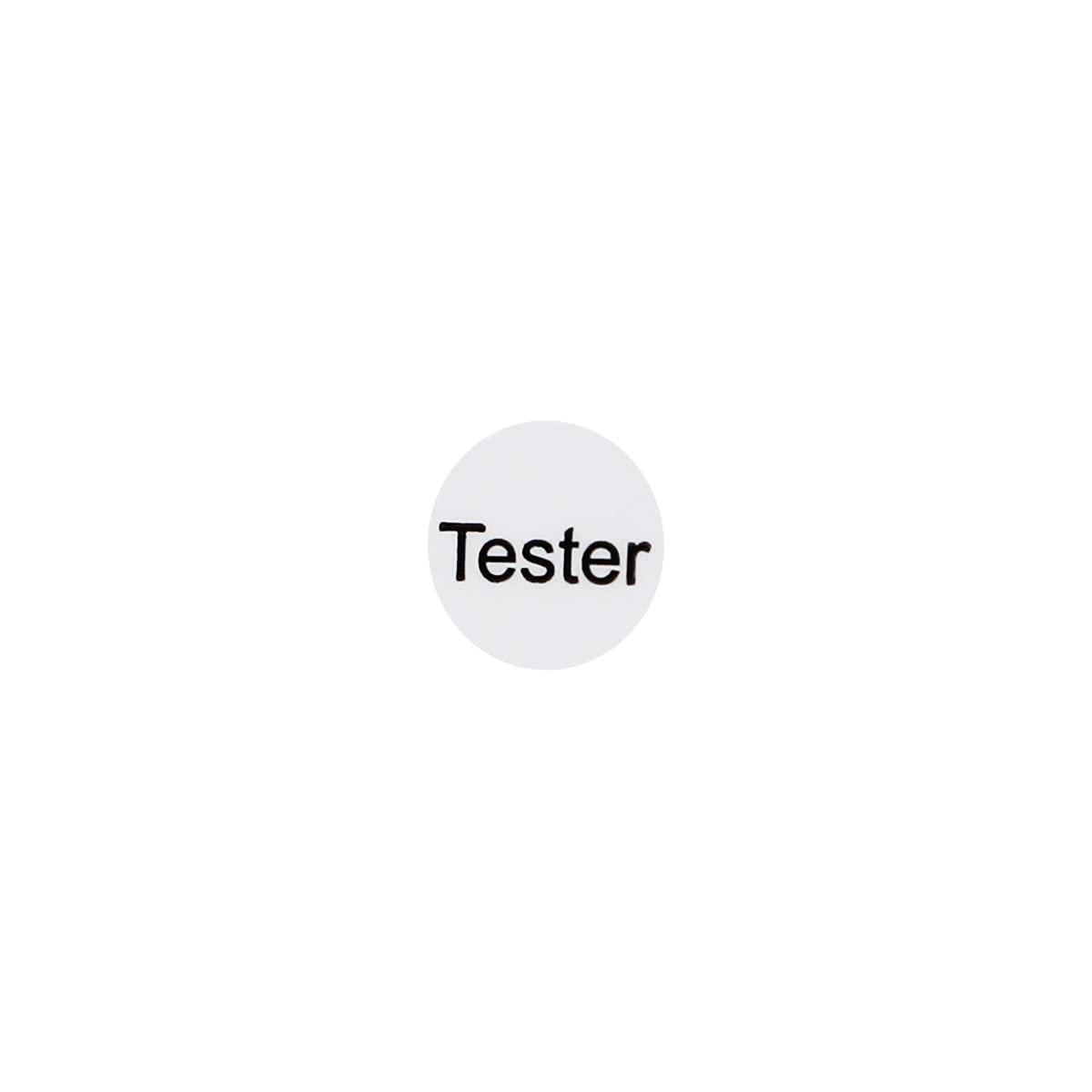 Clear Tester Stickers, 1/2 Inch Round, 1000 Labels on a Roll Clear