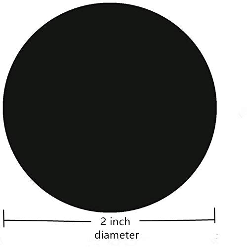 Hybsk 2 Inch Blank Black Target Pasters for Shooting 300 Labels on a Roll (Glossy Black) Glossy Black