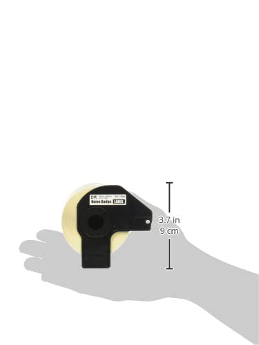 Brother Genuine DK-12343PK Die-Cut Name Badge Paper Labels, 2.3 in x 3.4 in (60 mm x 86 mm) Adhesive Name Badge White Paper Labels, 260 Labels per Roll, (3) Rolls per Box 3 Rolls