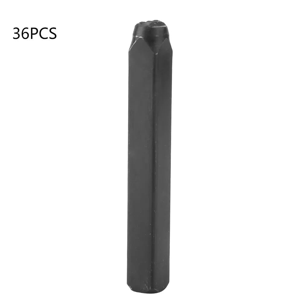 4MM Steel Die Metal Stamping Kit Punch Tool with Blank Aluminum ID Plates, Metal Identification Plate, Serial Number Tag, Equipment Data Plate, Industrial Nameplate