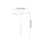 Toyvian 200pcs Clear Cake Topper Stand Base Cake Topper Support Stand Insert for Cupcake Fondant Dollhouse Table Centerpiece Diy Baking Supplies Easy Install and Remove