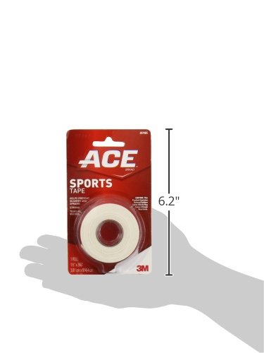 ACE-544991 Brand Sports Tape, 1.5 in. x 10 yds., White, 1 count