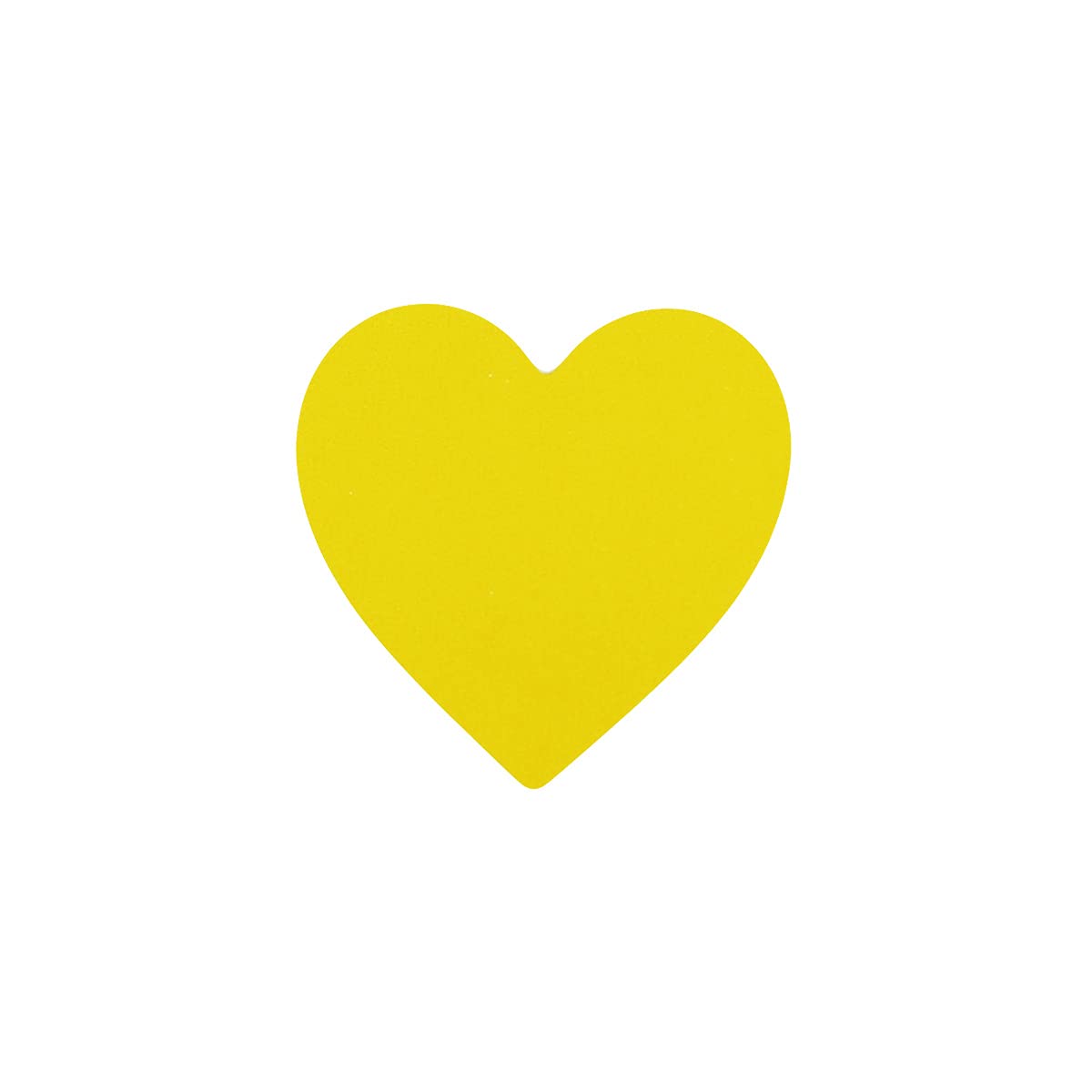 Yellow Heart Stickers Valentine's Day Crafting Scrapbooking 1 Inch 500 Adhesive Stickers Yellow