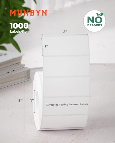 2.25 * 1.25 Transparent Thermal Label+2x1 Inch Thermal Labels