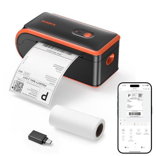 2 Inch Circle Thermal Labels+MC240 Bluetooth Thermal Label Printer