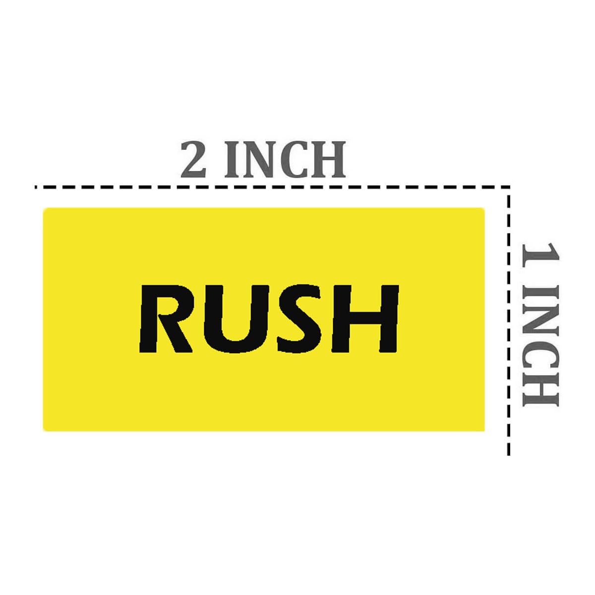 Rush Shipping Label Stickers 1×2 Inch Special Handling Instructions Shipping Mailing Stickers(Pack-500)