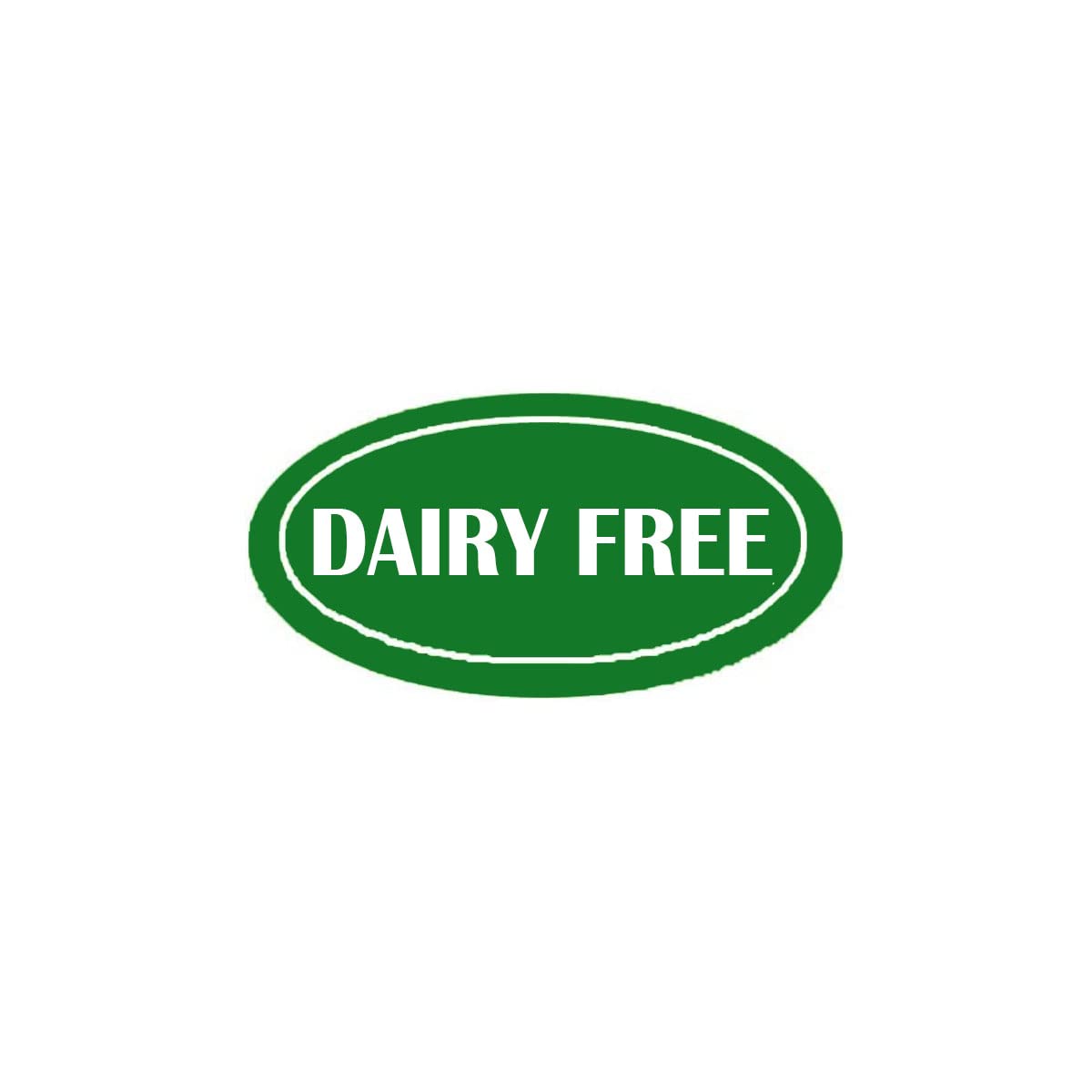 Dairy Free Food Labels Stickers, 0.75*1.25 Inch, 500 Pcs, Adhesive, Plastic, Rectangular, Waterproof, Scratch Resistant, Office, Retail, Home Organization, Medical