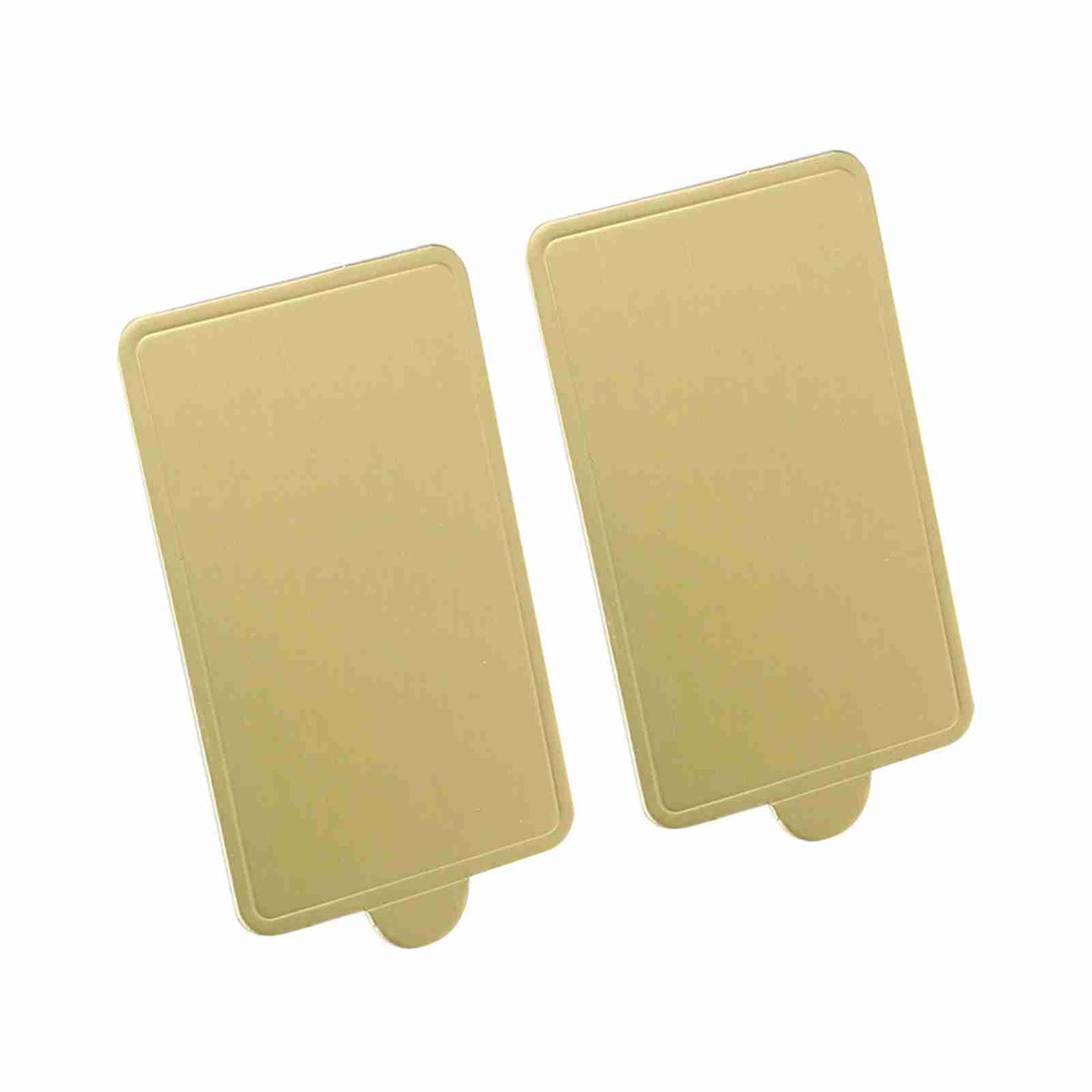 100 Pcs Gold Mini Cake Trays, Paper Mousse Cupcake Boards for Dessert Display Pastry Tray (large rectangle) large rectangle