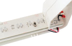 Lithonia Lighting Single-Sided LED Exit Sign, Switchable Red Green, White 11.63" | Sign Only (Ni-Cd Battery)