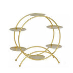 Gold 6-Tier Ferris Wheel Metal Display Rack Tabletop Organizer Gold-Large size