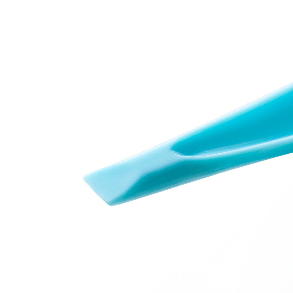 Eunion plastic paint scrapers and label peelers in blue, multipurpose stiff scrapers for cleaning and surface prep, 3-pack set.