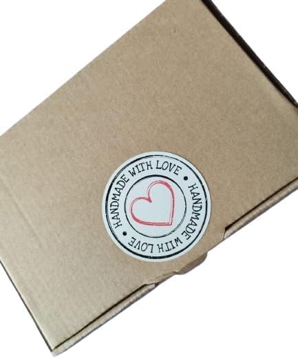 100 x 5 cm Glossy Polypropylene 'Handmade' Adhesive Labels