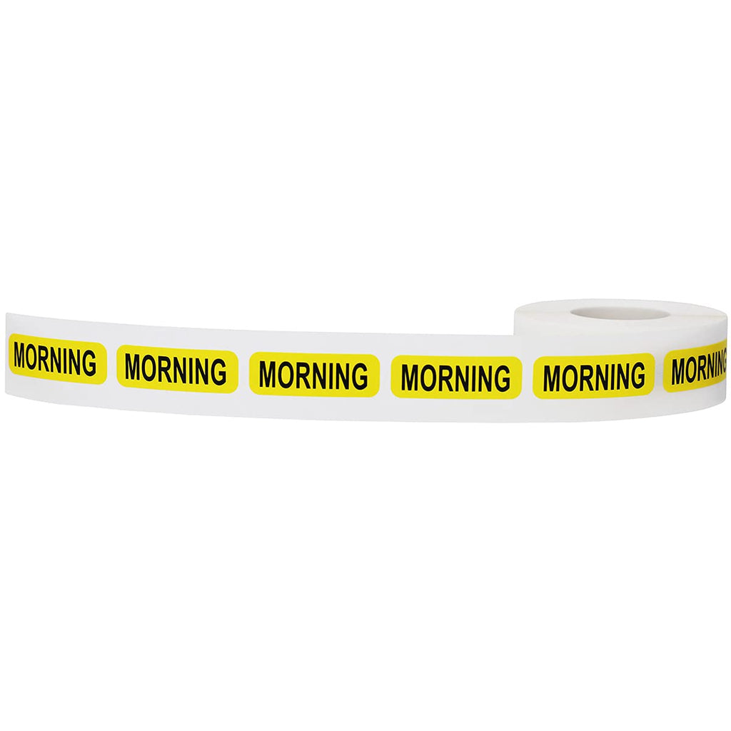 Morning Medical Medical Healthcare Labels 0.5 x 1.5 Inches in Size, 500 Labels on a Roll 0.5 x 1.5" Rectangle
