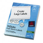 Avery Printable Shipping Labels for Copiers, 8.5" x 11", White, 100 Blank Mailing Labels (5353) 0