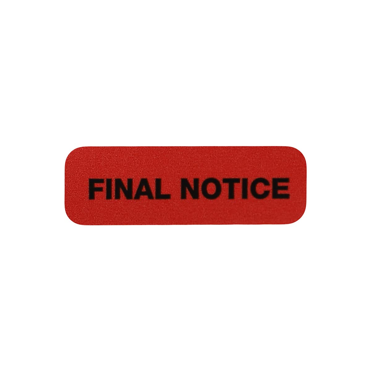 Final Notice Medical Healthcare Labels, 0.5 x 1.5 inch rectangle medication labels with 500 total 
