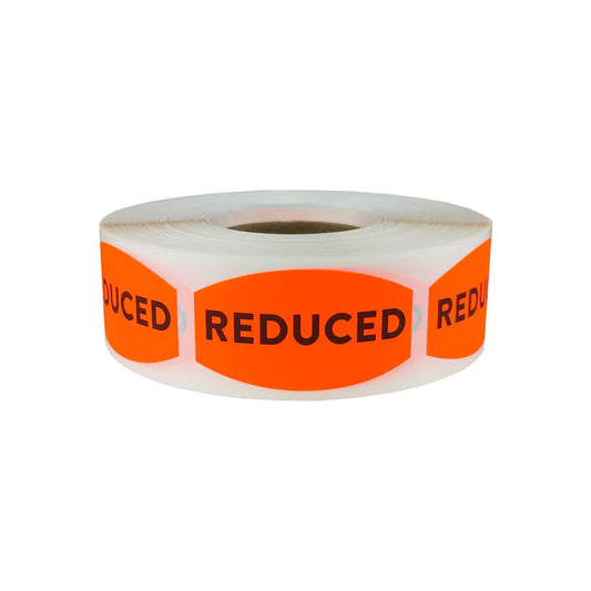 Reduced Grocery Store Food Labels .75 x 1.375 Inch 500 Total Adhesive Stickers