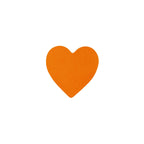 Orange heart-shaped adhesive stickers for Valentine's Day crafts and scrapbooking, 0.75 inches, 500 seals 