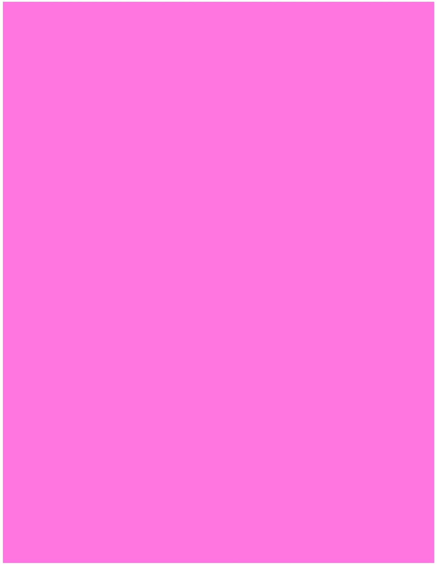 DIRECT2U Paper Neon Colored Full-Width Edge-to-Edge Full Page Shipping Labels - 1UP Full Sheet Labels - 5 1/2 x 8 1/2-25/Pack (25 Sheets) (Neon Pink) Neon Pink