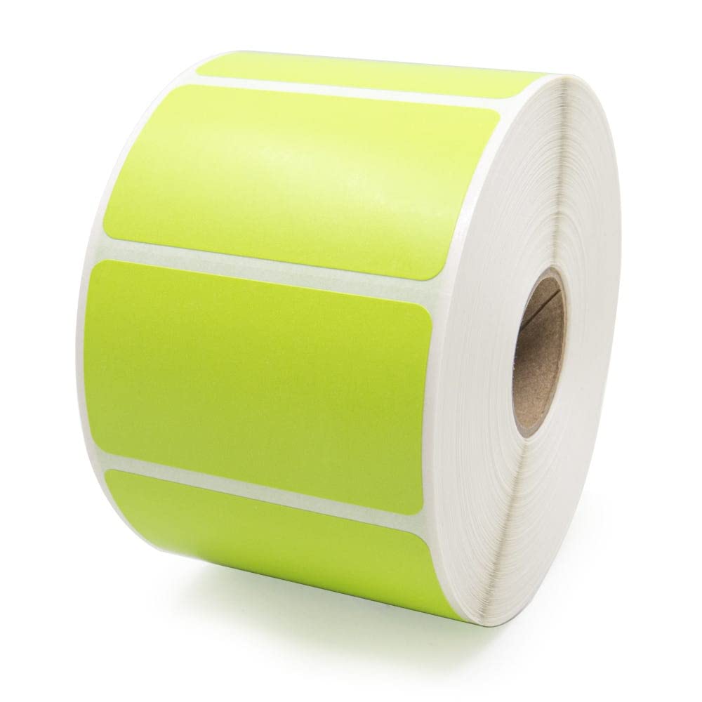 Green Zebra barcode labels from Labelvalue, 2.25 x 1.25 inches, all-purpose labels shown on a clean white background.