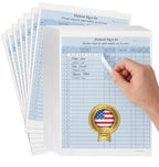 NextDayLabels Patient Sign-in Sheets, 3-Part, Made in USA, Blue, 25 Sets