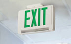 Lithonia Lighting ECBG LED M6 LED Exit and Emergency Light Bar Combo Fixture with Back Up Battery, Green Letters 1 LED Light bar High Output Battery