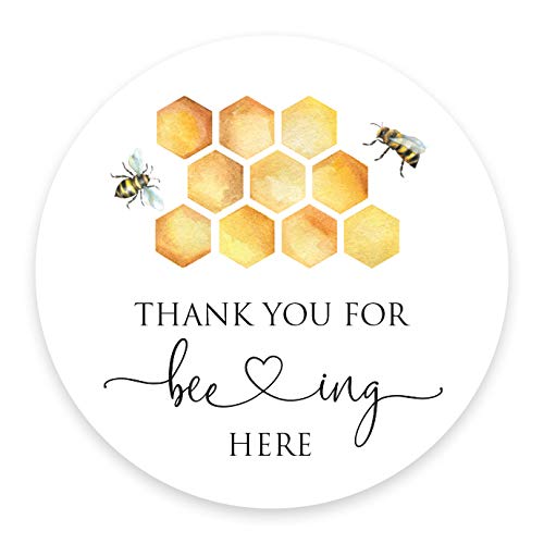 2" Round Thank You for Beeing Here Stickers - Set of 40