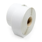 LabelValue LV-30572 address labels compatible with Dymo direct thermal printers, shown in two rolls for mailing labels.