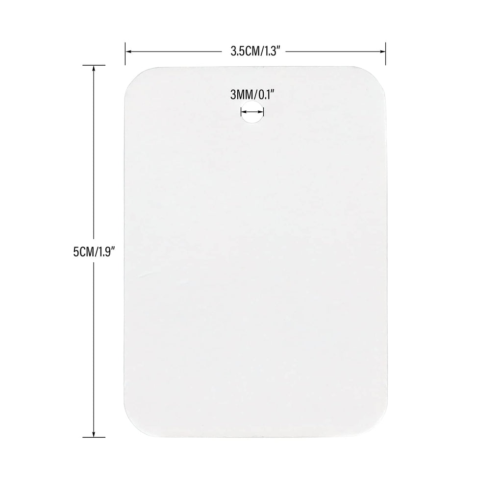G2PLUS 1000 PCS Price Tags, 1.9 X 1.3 in White Paper Labels, Unstrung White Blank Rectangular 1.3x1.9 in
