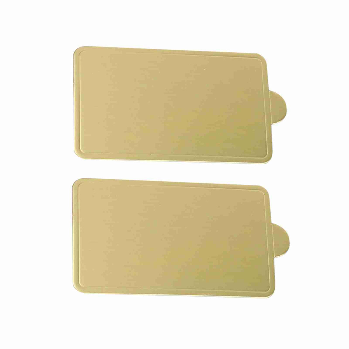 100 Pcs Gold Mini Cake Trays, Paper Mousse Cupcake Boards for Dessert Display Pastry Tray (large rectangle) large rectangle