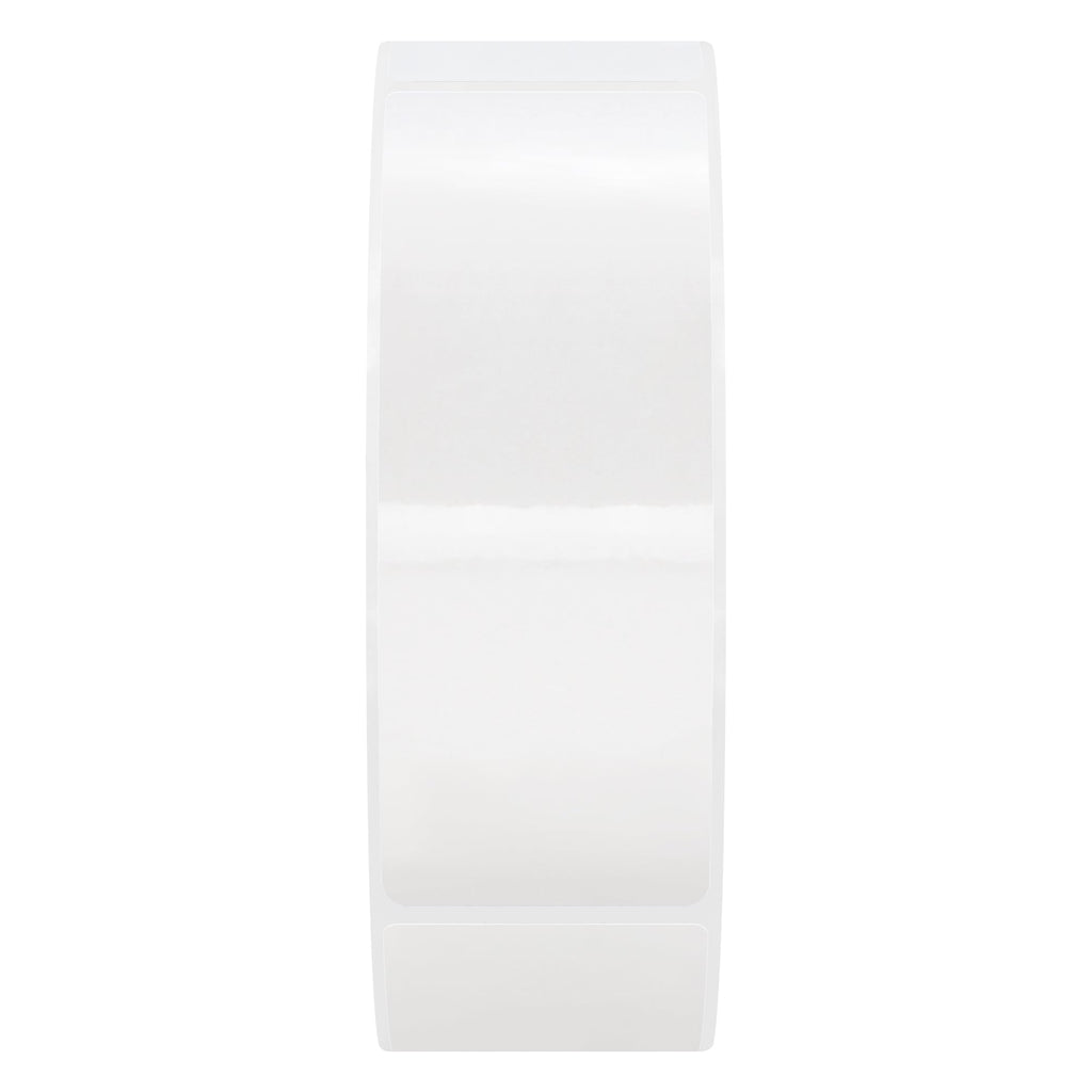 Hybsk 1x3 inch Rectangle Square Crystal Clear Retail Package Seals Circle Wafer Stickers/Transparent Labels (1x3 inch)