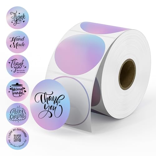 4x2 Direct Thermal Labels+2 Inch Round Thermal Labels