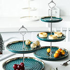 3 Tier Cake Stand Hardware Tiered Tray Hardware, 6 Sets Cake Stand Fittings Hardware for Cake Stand Mold, Silver Crown, Decoration Accessories for Wedding Family Banquet