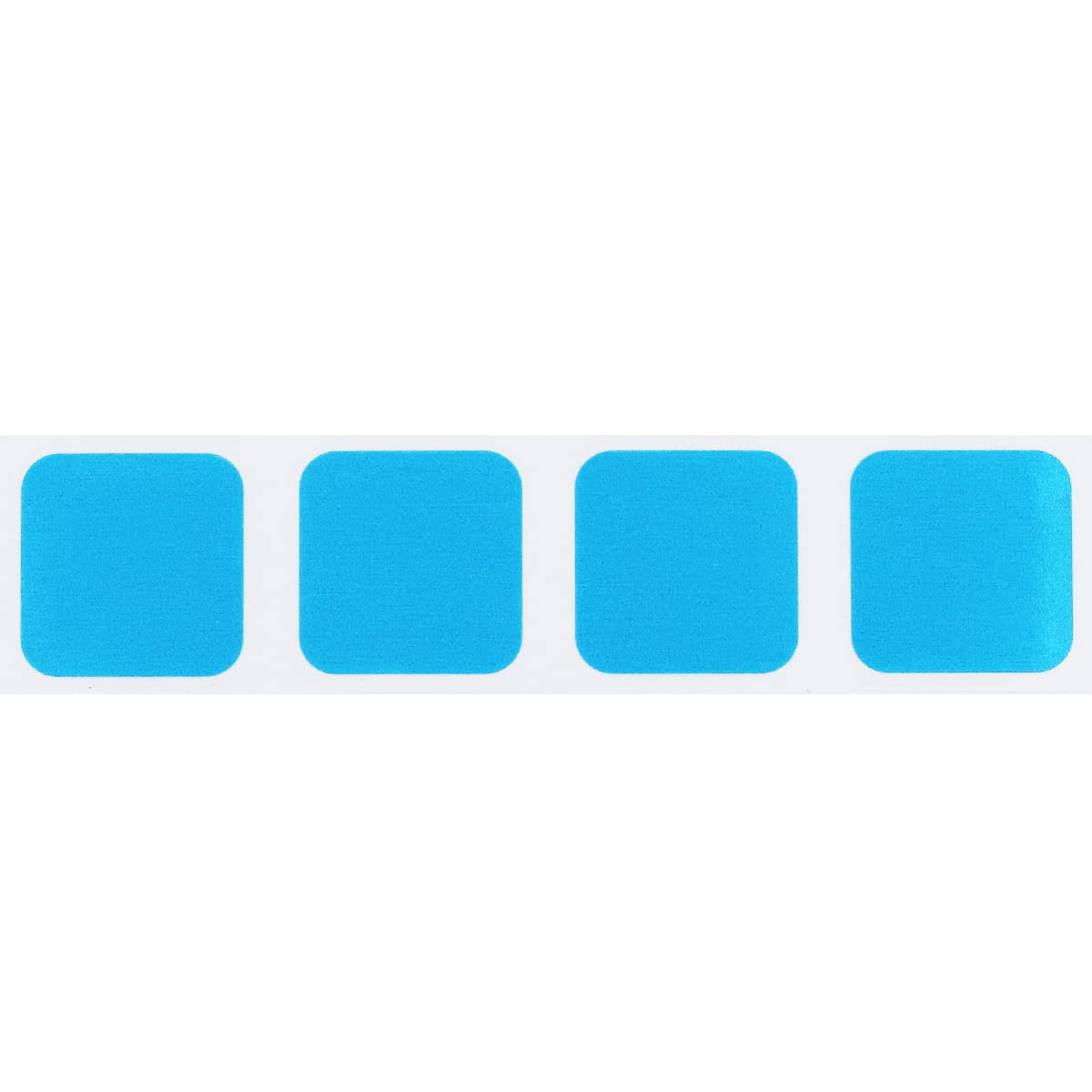 Light Blue Square Color Coding Labels - 3/4 Inch Vibrant Square Dots, 500 Total Adhesive Stickers on a Roll for Inventory and Organization - Made in The USA Light Blue
