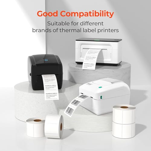 2" Circle Holographic Thermal Label Stickers+2.25 x 1.25 Direct Thermal Labels White Thermal Printer Labels