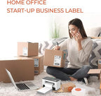 2 Inch Thermal Labels Round+Thermal Direct Shipping Label (Pack of 500 4x6 Fan-Fold Labels)