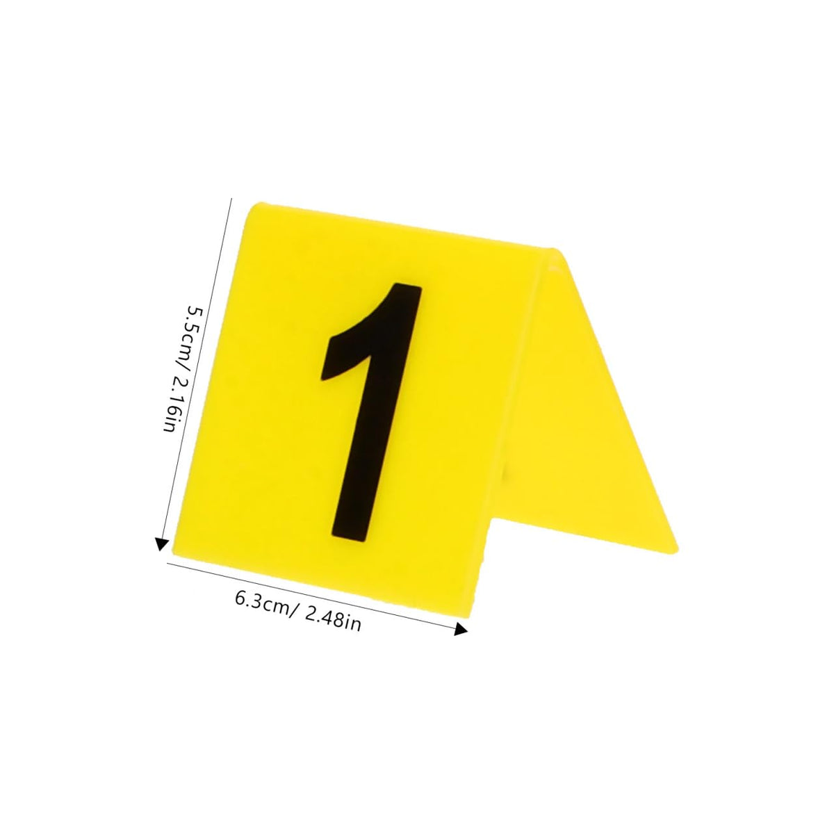 Cabilock Table Numbers from 1-10, Acrylic Double Side Numbered Table Tents