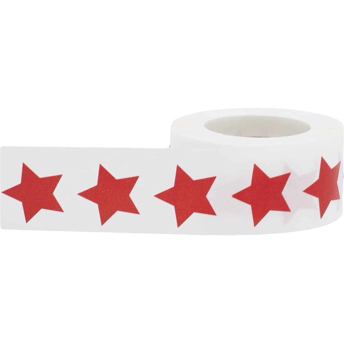 Red Star Shape Stickers 0.75 Inch 500 Adhesive Labels