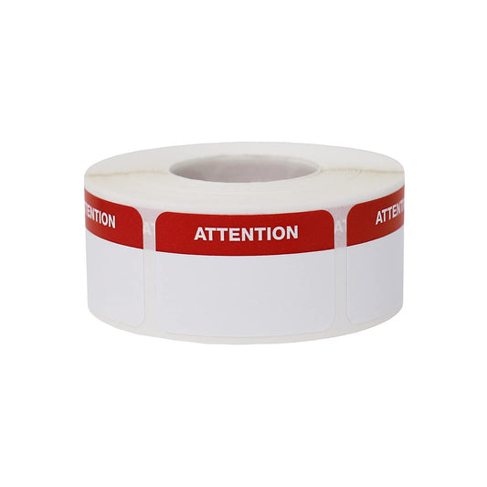 Attention Medical Healthcare Labels, 1 x 1.5 Inch Rectangle, 500 Total Labels