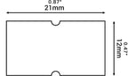 (10 Rolls - 10000 pcs) 0.82" x 0.47" (21 x 12 mm) Green Paper Sticker Price Gun Pricemarker Labels MX-5500 (Green) 10 Rolls (10000 labels)