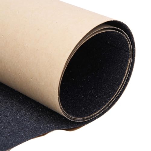 31.89" x 8.27"Scooter Grip Tape, Black Skateboard Grip Tape Water Proof Anti-Slip Longboard Griptape Sandpaper for Skateboards and Scooters Parts(Black)
