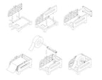 Rollo Thermal Label Holder for Label Rolls and Fan-Fold Stacks
