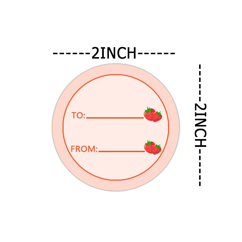 Pink Strawberry Thank You Stickers Labels Strawberry Envelope Seals 2 Inch to and from Present Stickers Thank You for Being So Sweet Birthday Party Favors Labels 240 Pcs Per Pack