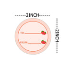 Pink Strawberry Thank You Stickers Labels Strawberry Envelope Seals 2 Inch to and from Present Stickers Thank You for Being So Sweet Birthday Party Favors Labels 240 Pcs Per Pack
