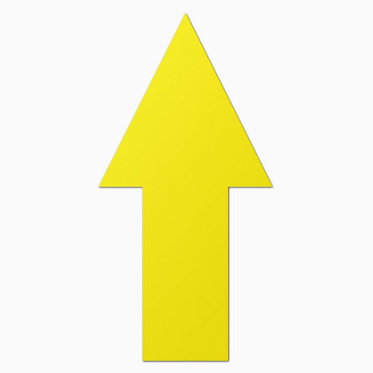 Directional Arrow Labels (2 x 1 inch, Yellow - 300 Labels) Clear & Bold Instructional Arrow Stickers for Warehousing, Instructions or Training - Highly Visible