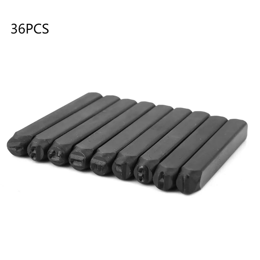 4MM Steel Die Metal Stamping Kit Punch Tool with Blank Aluminum ID Plates, Metal Identification Plate, Serial Number Tag, Equipment Data Plate, Industrial Nameplate